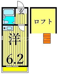 サニーコート町屋 ワンルームの間取図画像