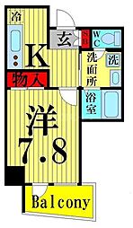 RoyalKJ 1Kの間取図画像