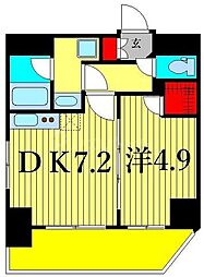 ティモーネグランデ町屋 1DKの間取図画像