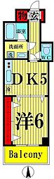 アーバンレックス西新井2 1DKの間取図画像