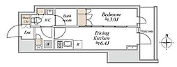 ブランシエスタ入谷グランデ 1DKの間取図画像