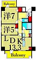 レジディア町屋6階23.3万円