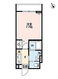 ROMA(ローマ) 1Kの間取図画像