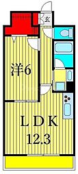 アンファンテーヌ 1LDKの間取図画像