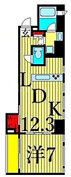 プロスペクトKALON三ノ輪 1LDKの間取図画像