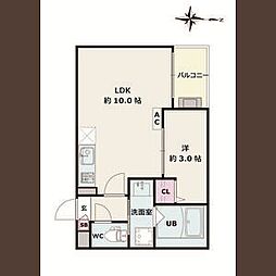 間取図画像 1LDK
