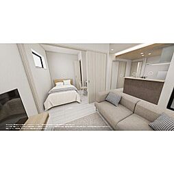 名鉄瀬戸線 尼ケ坂駅 徒歩4分の賃貸アパート 3階1LDKのリビング/ダイニング