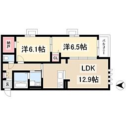 間取図画像 2LDK