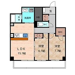 間取図画像 2LDK
