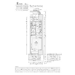 エステムコート名古屋グランツ 1Kの間取図画像