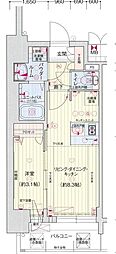 プレサンス栄フロント 1LDKの間取図画像