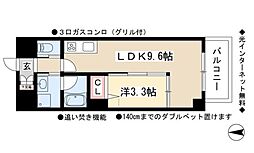 La.BreaYaguma 1LDKの間取図画像