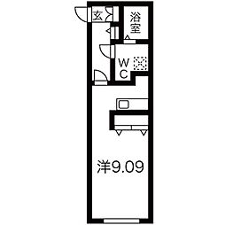 Branche本陣 ワンルームの間取図画像