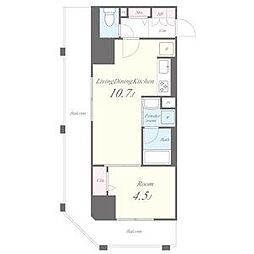 セイワパレス丸の内駅前 1LDKの間取図画像