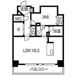 ポルタニグラ大須 1LDKの間取図画像