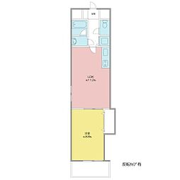 グローバル畑江 1LDKの間取図画像