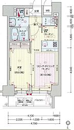 プレサンス丸の内レジデンス3 1LDKの間取図画像