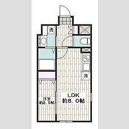 LUORE名古屋駅NORTH 1LDKの間取図画像