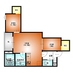 REGALEST名駅西 2LDKの間取図画像
