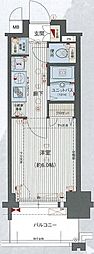 プレサンス名古屋STATIONアブソリュート 1Kの間取図画像