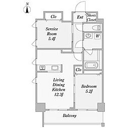 AltoRoseNagoya 2LDKの間取図画像