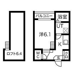 スパジオフェリーチェ 1SKの間取図画像