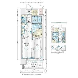 エステムコート名古屋TWINEAST 1DKの間取図画像