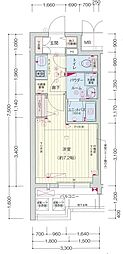 プレサンス丸の内レジデンス2 1Kの間取図画像