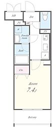 メゾンアイカ 1Kの間取図画像