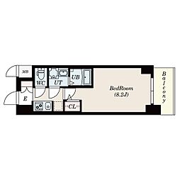S-RESIDENCE熱田 1Kの間取図画像