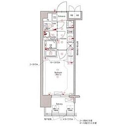 MAXIV新栄 1Kの間取図画像