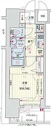 プレサンス上前津リラシス 1Kの間取図画像