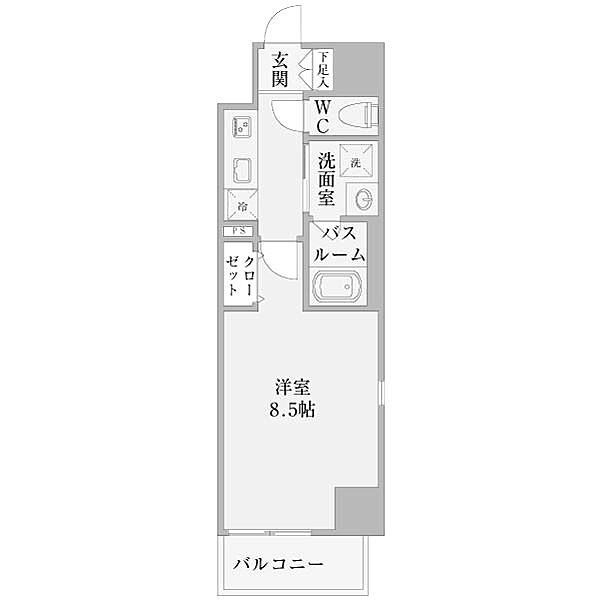 愛知県名古屋市西区幅下２丁目(賃貸マンション1K・11階・27.75㎡)の写真 その2