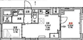 愛知県名古屋市西区上名古屋３丁目（賃貸マンション1LDK・1階・38.28㎡） その2