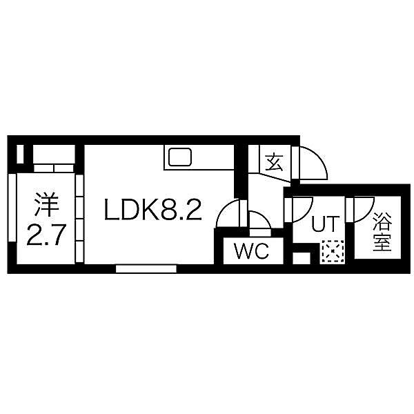 愛知県名古屋市中村区太閤通５丁目(賃貸マンション1LDK・2階・29.34㎡)の写真 その2