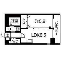 愛知県名古屋市中川区高畑１丁目（賃貸マンション1LDK・9階・37.27㎡） その2