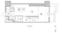 名鉄名古屋本線 栄生駅 徒歩8分の賃貸マンション 8階1LDKの間取り