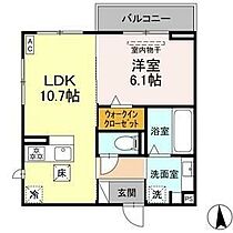 愛知県名古屋市中村区角割町２丁目（賃貸アパート1LDK・1階・41.28㎡） その2