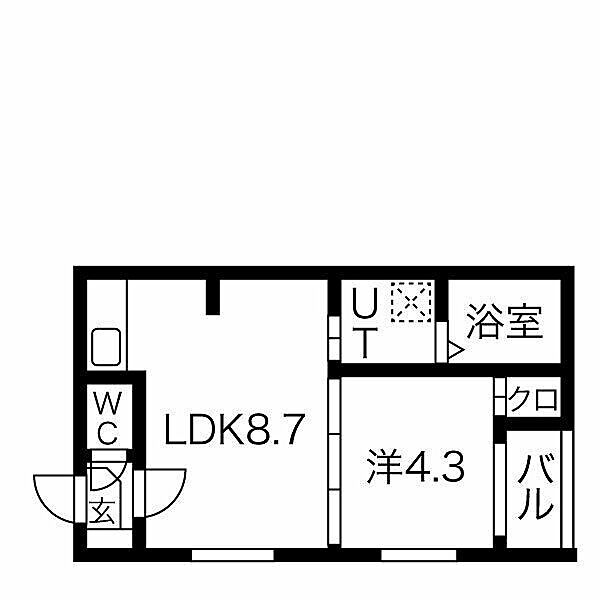 愛知県名古屋市中川区山王３丁目(賃貸アパート1LDK・3階・30.17㎡)の写真 その2