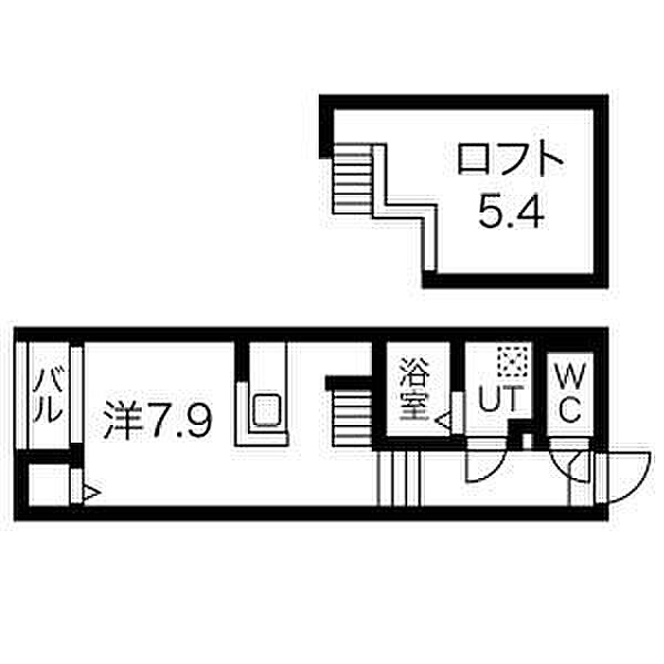 愛知県名古屋市中川区柳堀町(賃貸アパート1SK・2階・21.52㎡)の写真 その2