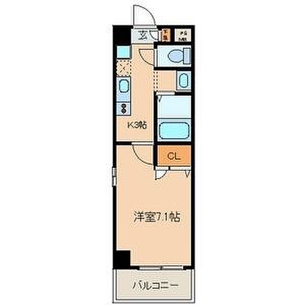 ボヌール城北 201｜愛知県名古屋市北区金城町３丁目(賃貸アパート1K・2階・24.93㎡)の写真 その2