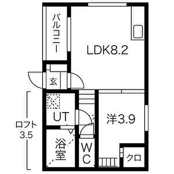 愛知県名古屋市北区生駒町５丁目(賃貸アパート1SLDK・3階・30.41㎡)の写真 その2