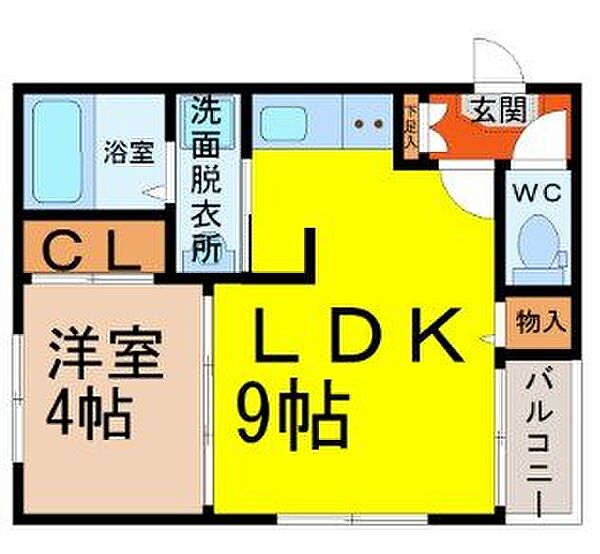 愛知県名古屋市中村区藤江町２丁目(賃貸アパート1LDK・2階・30.67㎡)の写真 その2