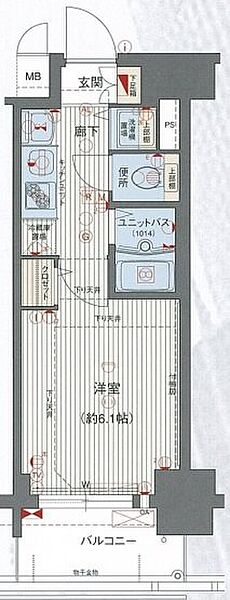 愛知県名古屋市中村区名駅南１丁目(賃貸マンション1K・4階・20.72㎡)の写真 その2