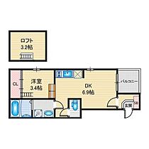 愛知県名古屋市中村区下米野町３丁目（賃貸アパート1DK・1階・26.96㎡） その2