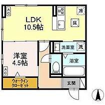 愛知県名古屋市中川区野田１丁目（賃貸アパート1LDK・1階・41.15㎡） その2