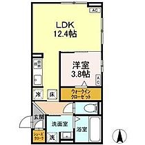 愛知県名古屋市中川区野田１丁目（賃貸アパート1LDK・1階・41.89㎡） その2