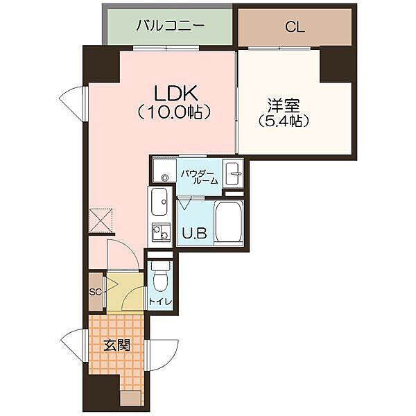 愛知県名古屋市中区平和２丁目(賃貸マンション1LDK・4階・39.88㎡)の写真 その1