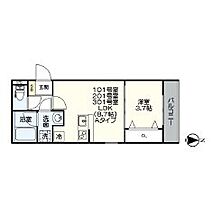 愛知県名古屋市中川区中郷２丁目（賃貸アパート1LDK・3階・31.32㎡） その2