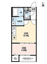 愛知県名古屋市北区上飯田東町５丁目（賃貸アパート1LDK・1階・32.40㎡） その2